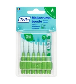 TePe Interdental Gum Brushes Green 0.8 mm 6 pcs