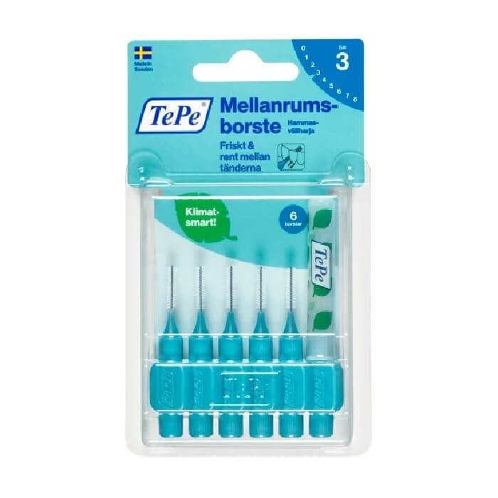 TePe Interdental Gum Brushes Blue 0.6 mm 6 pcs