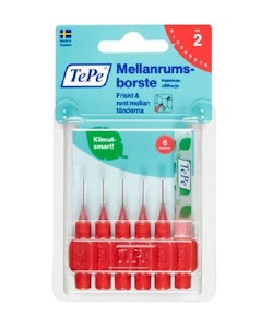 TePe Interdental Gum Brushes Red 0.5 mm 6 pcs