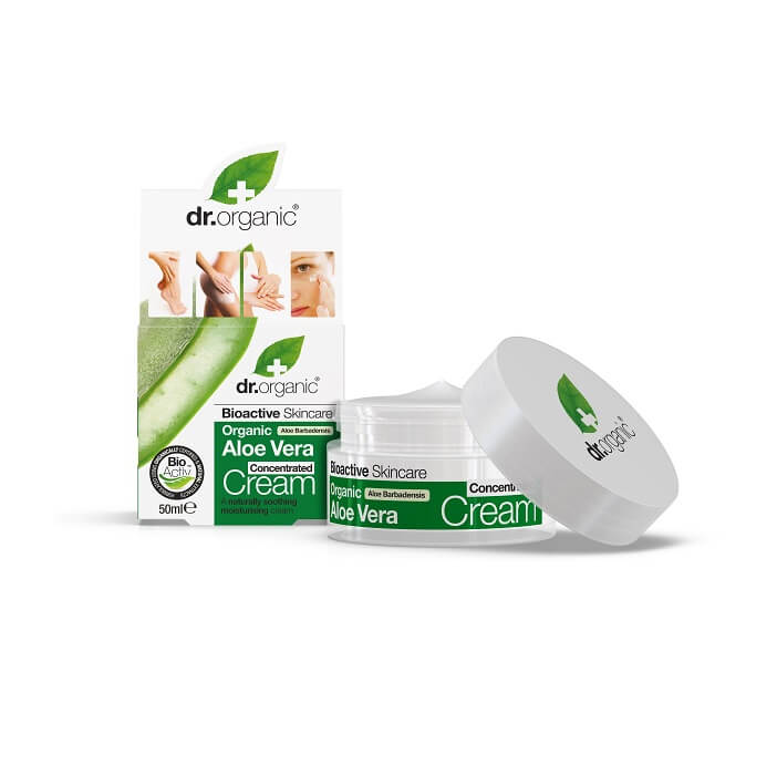 Dr Organic Aloe Vera Concentrated Cream 50 ml | Moisturiser for Body