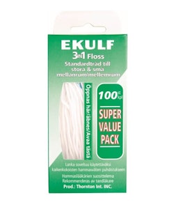 Ekulf 3in1 Floss Dental Floss 100 pcs