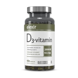 Elexir Vitamin D3 2500 IE 180 Capsules