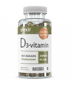 Elexir Vitamin D3 2500 IE 360 Capsules