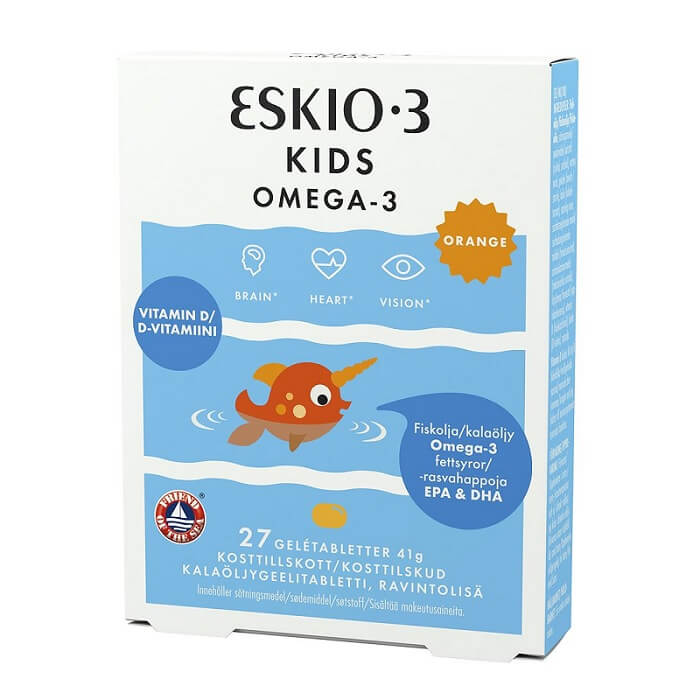 Eskio-3 Kids Omega 3 Fatty Acids In Fish Oil 27 Chewable Tablets