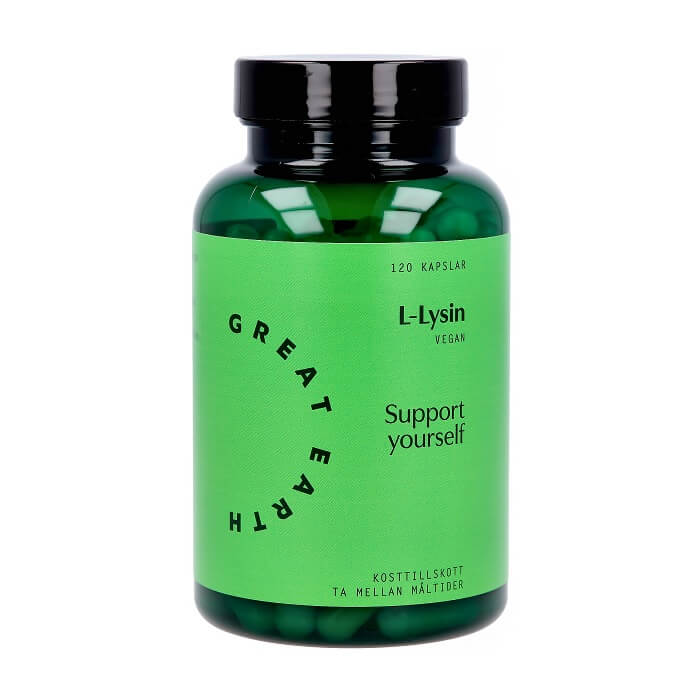 Great Earth L-Lysine 500 mg 120 Capsules