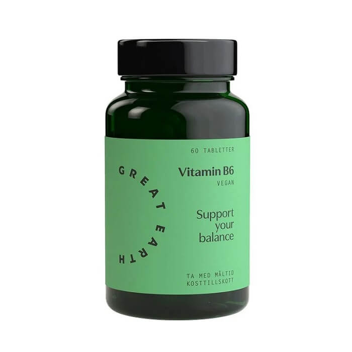 Great Earth Vitamin B6 60 Tablets