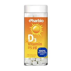 Pharbio D3 Vitamin 180 Tablets