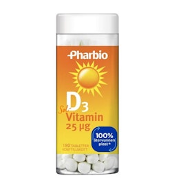 Pharbio D3 Vitamin 180 Tablets