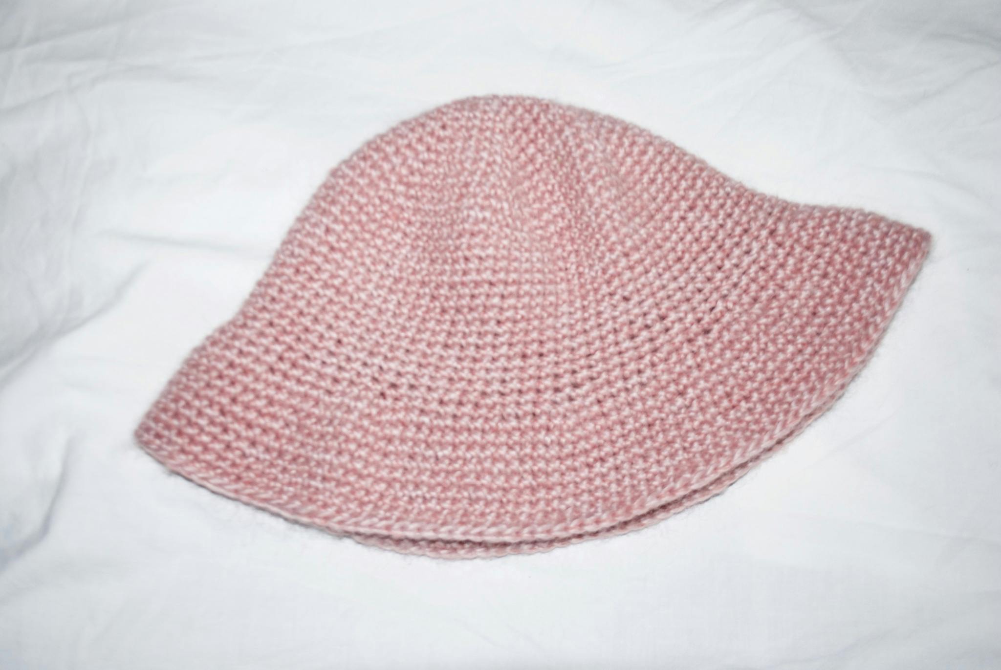 Rosa vinter-ull hatt