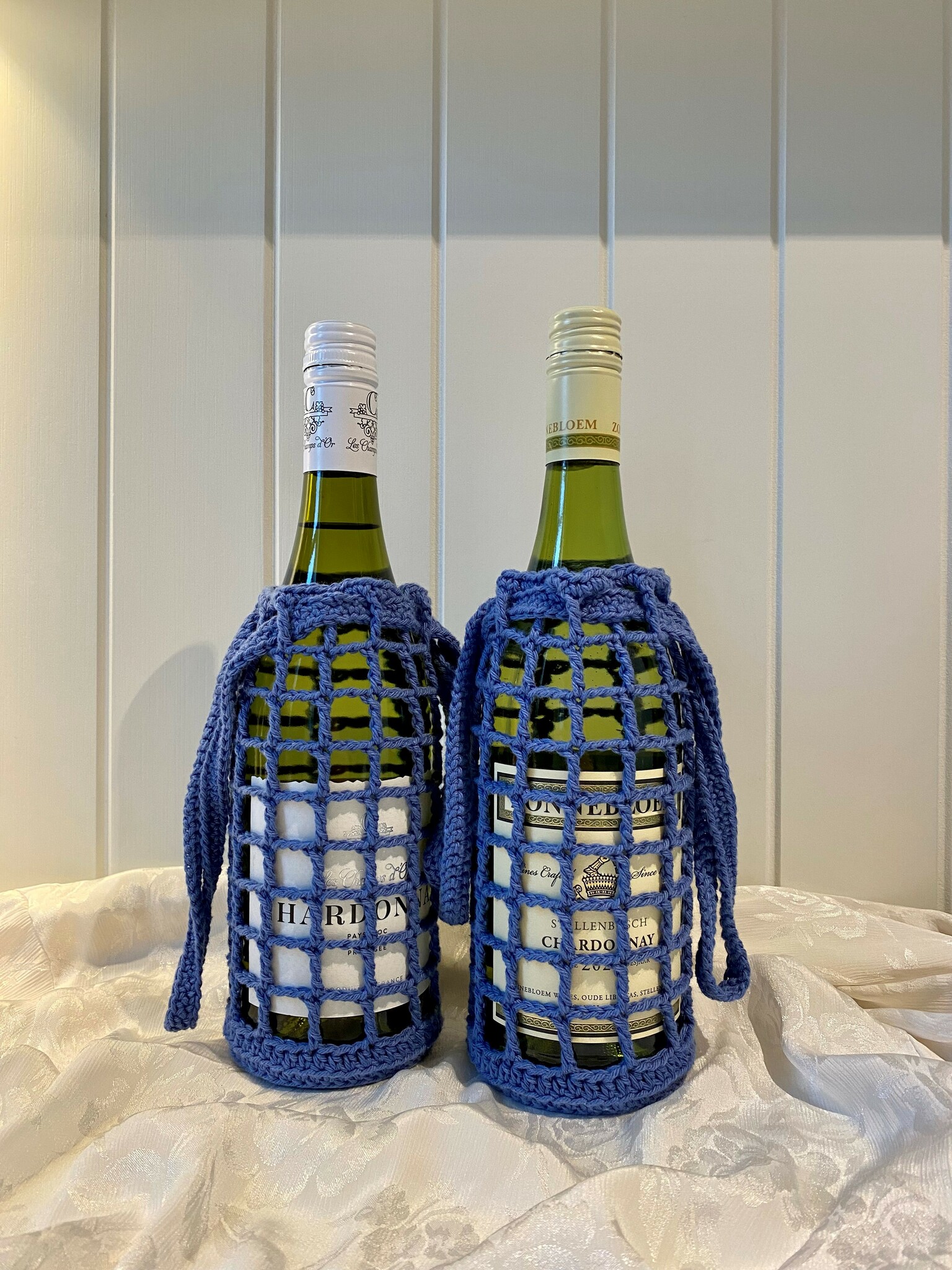Blå vin-veske