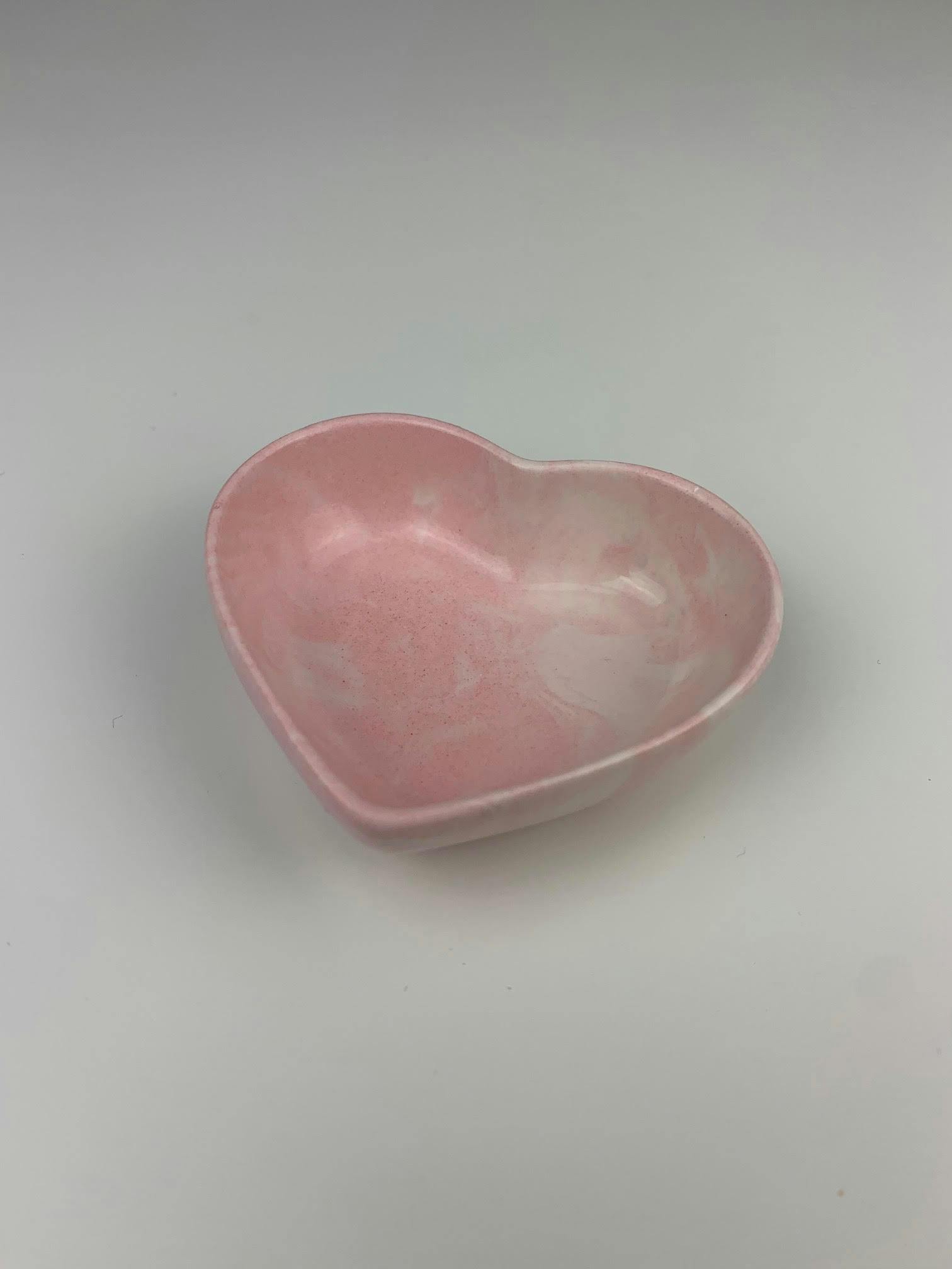 Hjerteskål – Rosa marmor