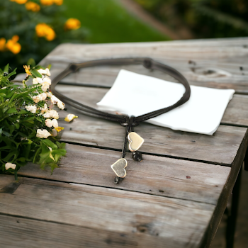 Armband Lilla hängande hjärtat