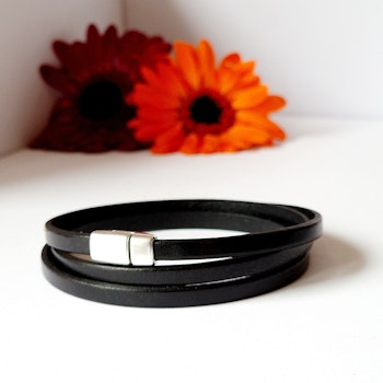 Genuine leather bracelet 3 rounds-available in several colors