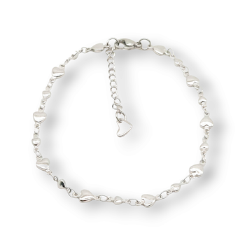 Armband hjärtan rostfritt