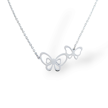 Necklace Two butterflies