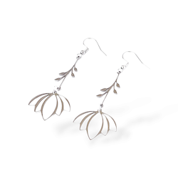 Lotus flower earrings