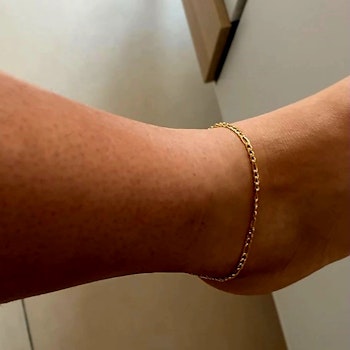 Stainless steel anklet