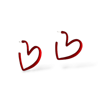 Örhänge Red Heart