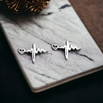 Heartbeat earrings