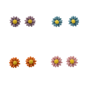 Örhängen sommarblommor
