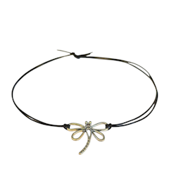 Halsband Slända och läder