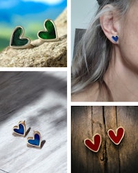 Örhängen Colour heart