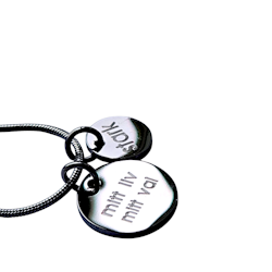 Graverat halsband "mitt liv mitt val