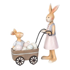 Kaninmamma med vagn