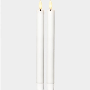 Led Antikljus 2 pk Flamme Vit