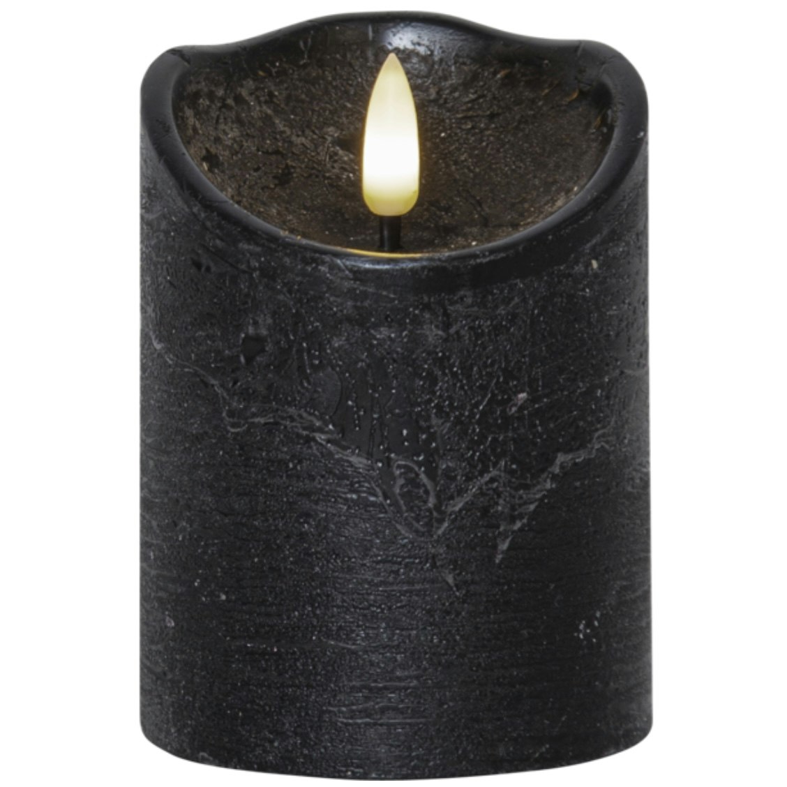 Led Blockljus Flamme Rustic