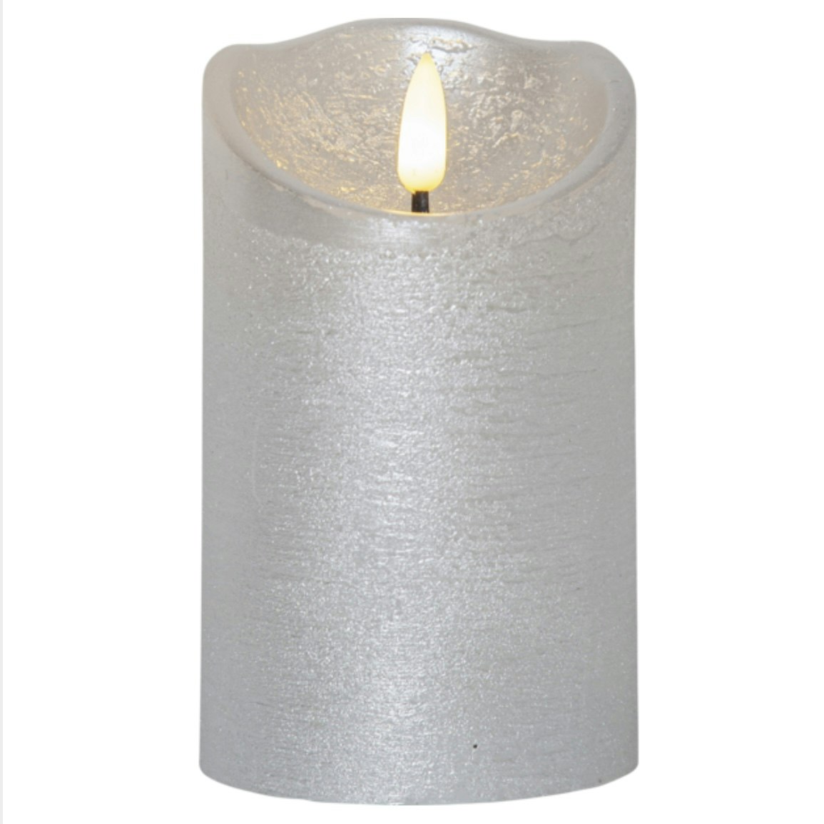 Led Blockljus Flamme Rustic