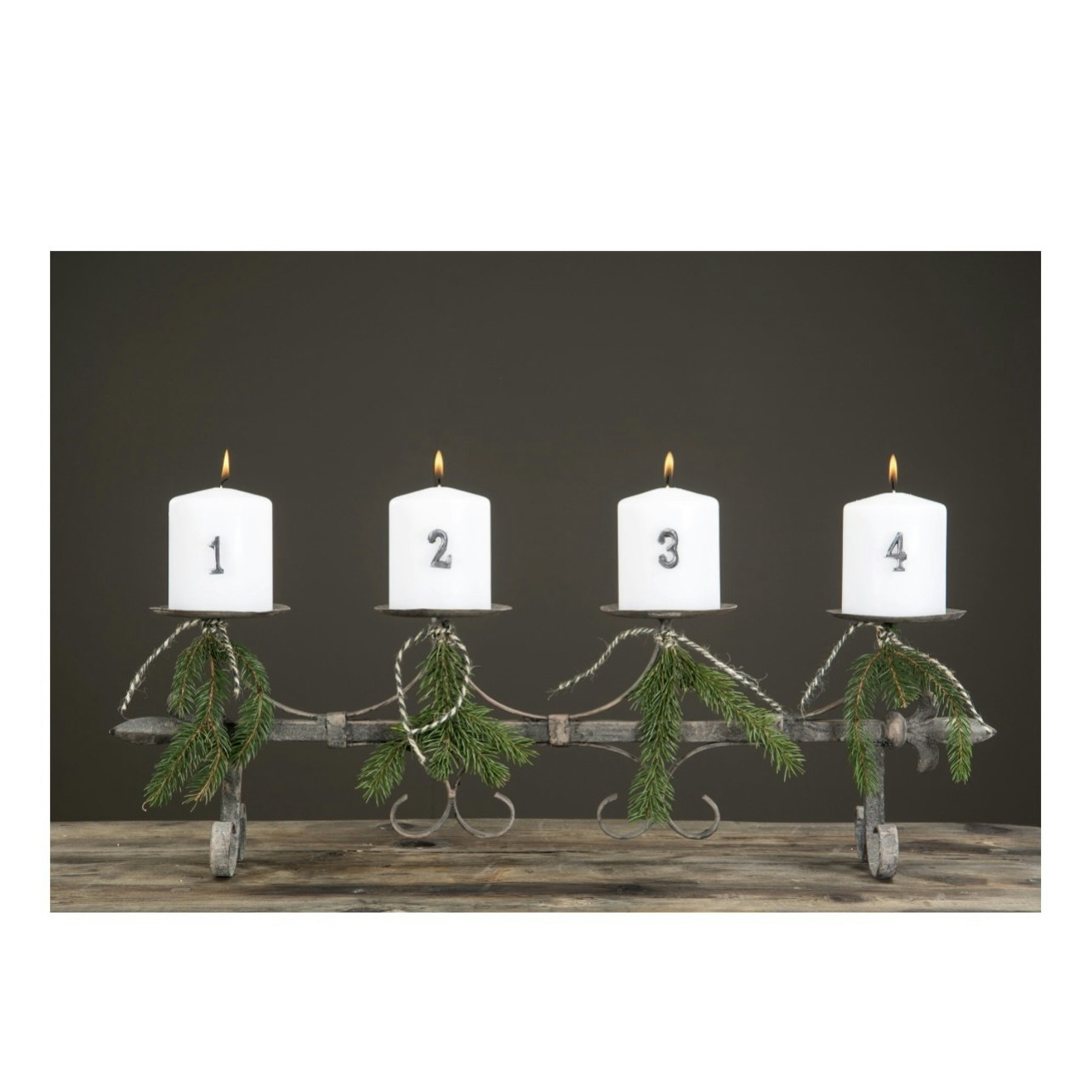 1-4 Adventssiffror Aluminium 50%