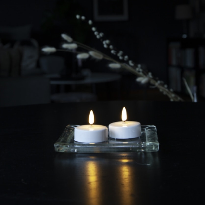 LED VÄRMELJUS 2-PACK FLAMME STORA
