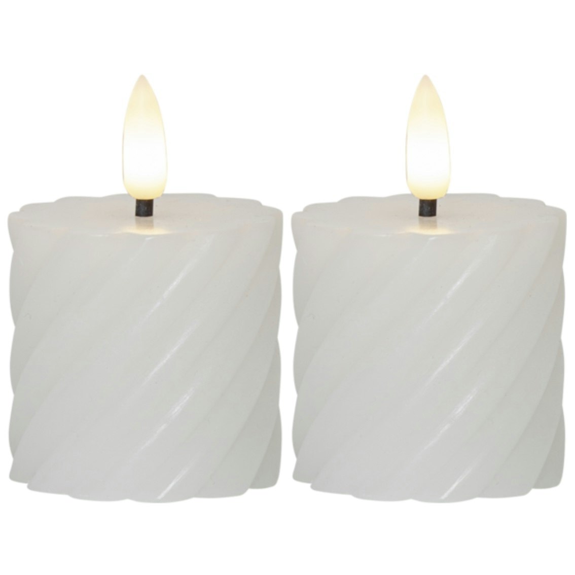 LED BLOCKLJUS 2-PACK FLAMME SWIRL