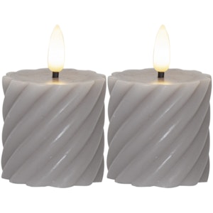 LED BLOCKLJUS 2-PACK FLAMME SWIRL
