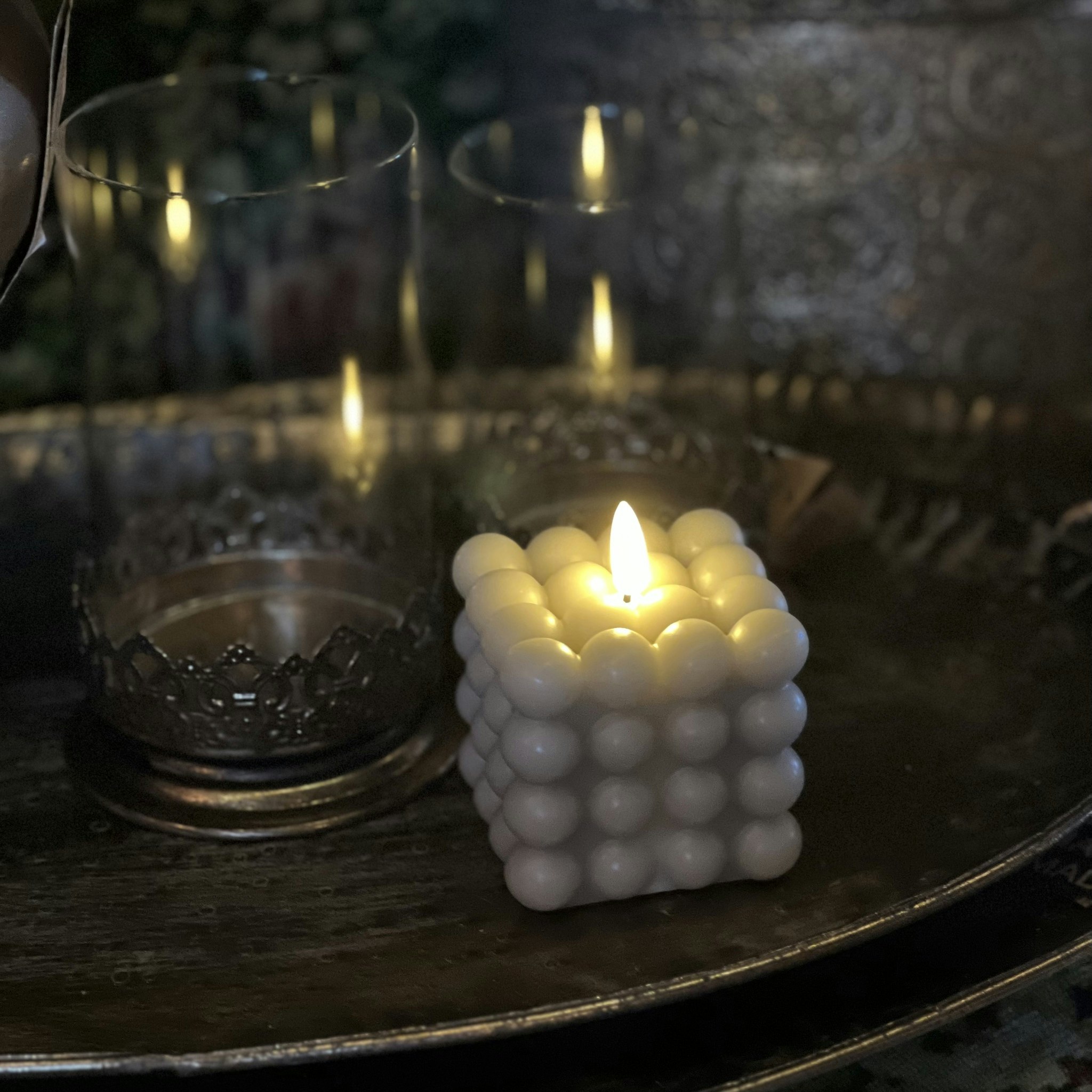 LED BLOCKLJUS FLAMME DOT
