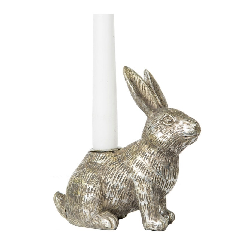 Ljusstake Hare Silver Poly
