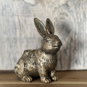Ljusstake Hare Antik Guld Poly