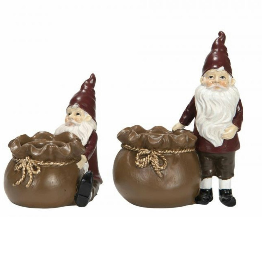 Ljusstake Tomte Mix 2pk