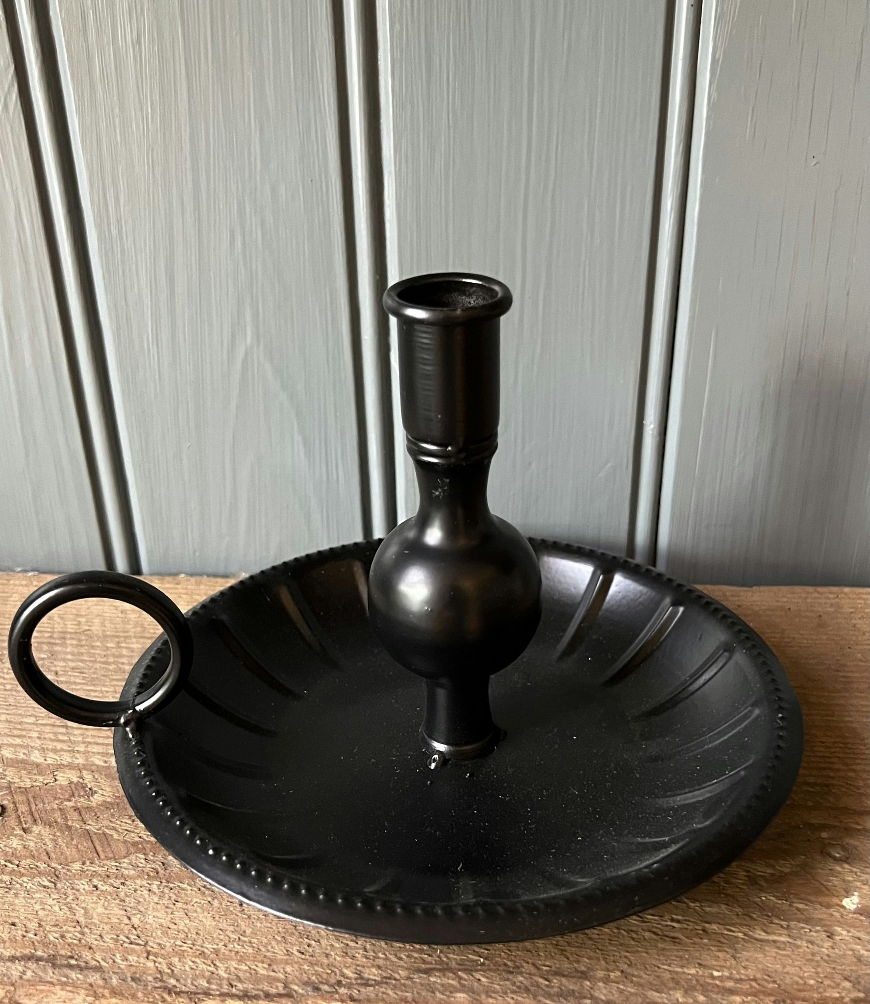 Pigkammar ljusstake Svart