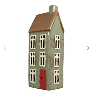 Keramikhus Ljusgrönt H 27cm
