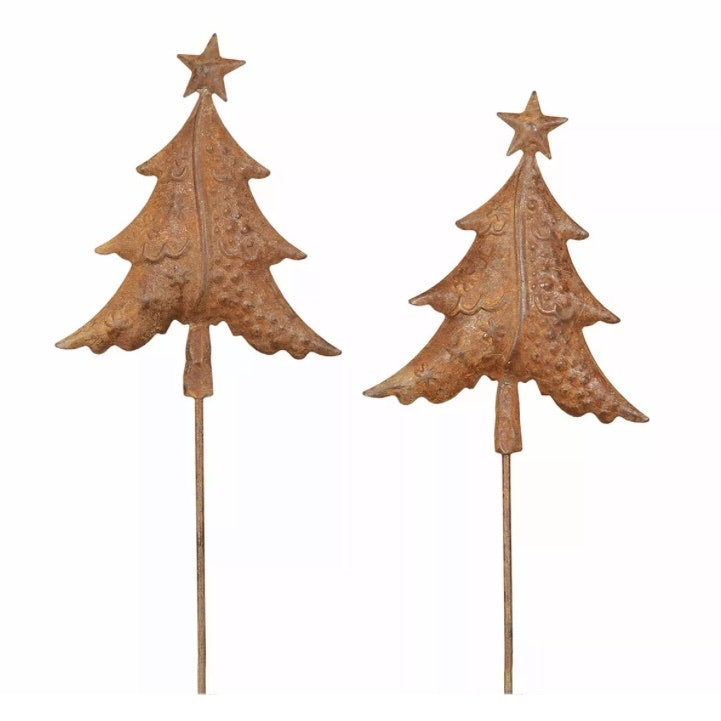 Julgran Stick Metall Rost