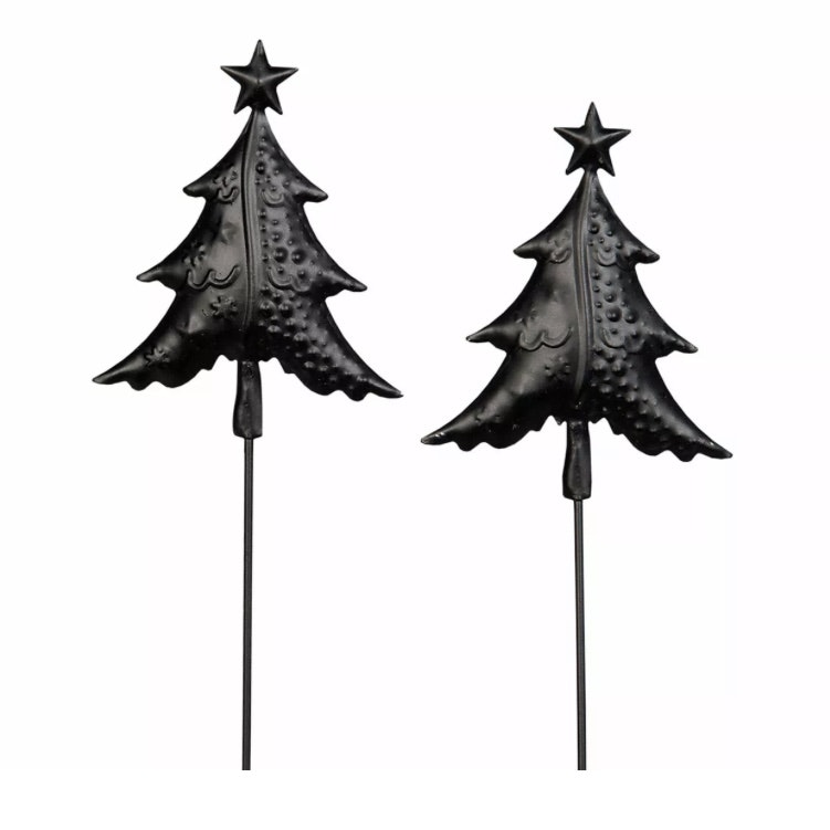 Julgran Stick Metall Svart