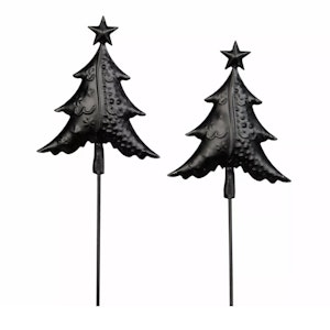 Julgran Stick Metall Svart