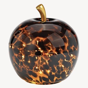 Glasäpple med ledljus stort
