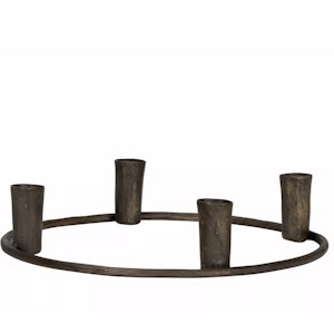 Ljusstake Metall Brun