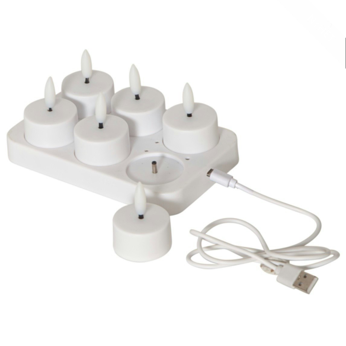 LED VÄRMELJUS 6-PACK FLAMME CHARGE