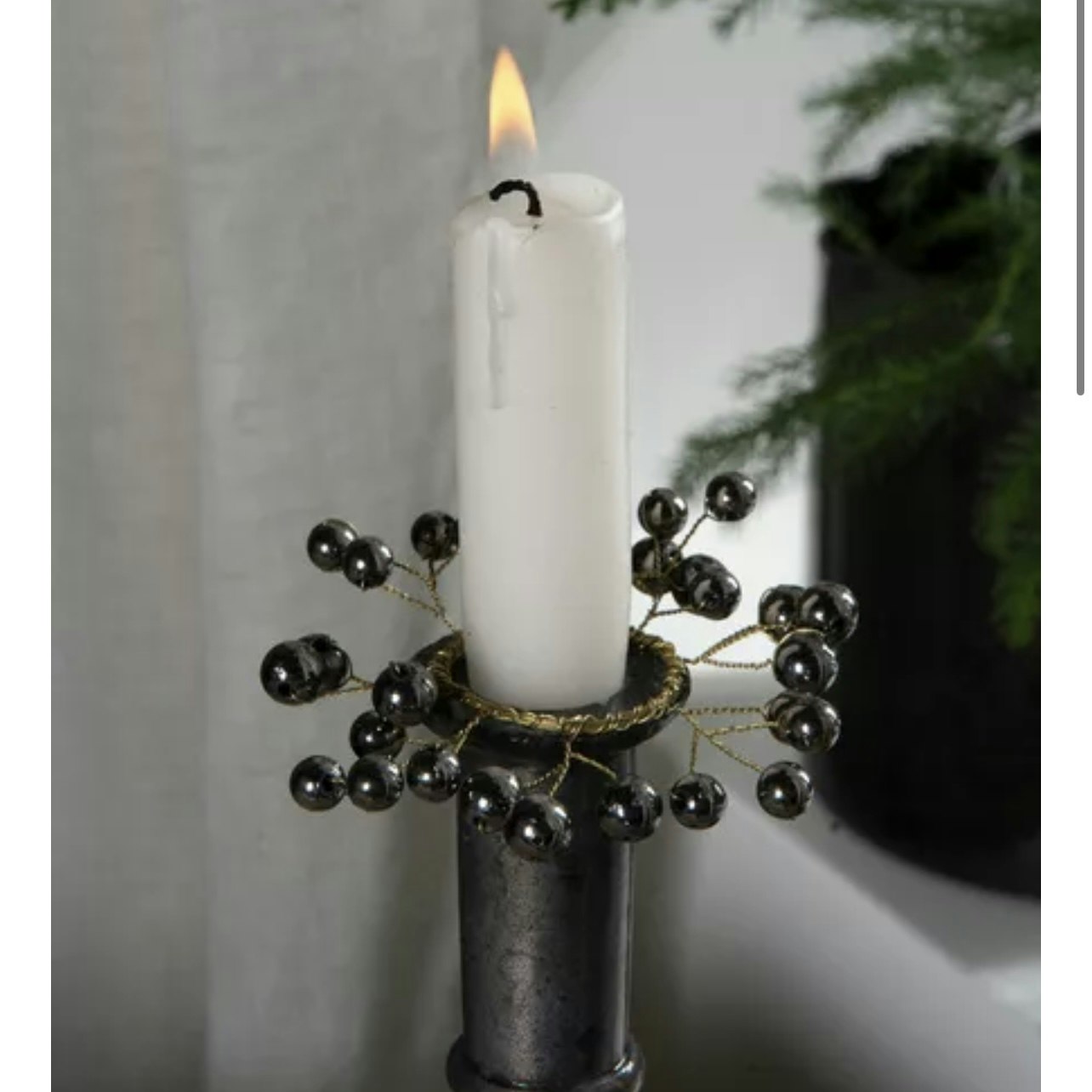 Ljusmanschett Pärlor 1/4