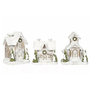 Hus Snöstad Poly Mix 3st