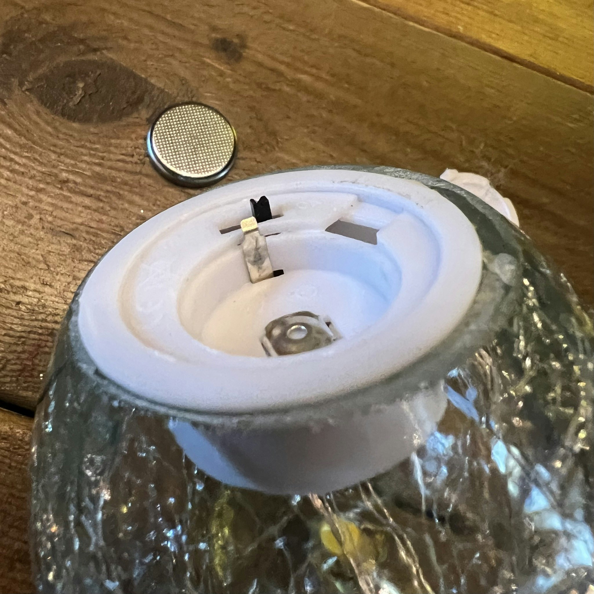 Glasäpple med ledljus 5 olika varianter